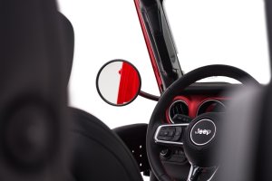 Jeep Wrangler Trail Mirror - Single - Rugged Ridge - Round - Tough Satin Black Powder Coat - `18-`22 Jeep Wrangler Trail Mirror - Single - Rugged Ridge - Round - Tough Satin Black Powder Coat - `18-`22